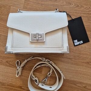 The Kooples White Leather Crossbody Bag